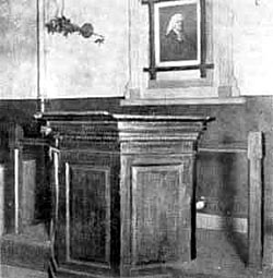 John Wesley’s pulpit in Hockley Chapel