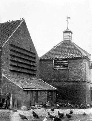 BALDERTON COTE. Showing Sunning Boards on Barn End.