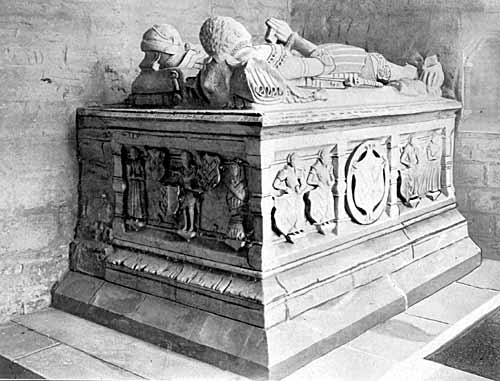 The Armstrong tomb (1562), Wysall church.