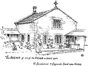 Beauvale Priory. Sketch of monk's cell.