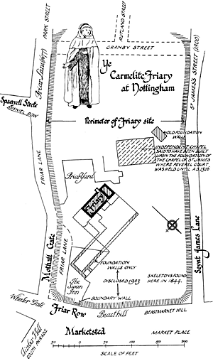 Site of Carmelite Friary, Nottingham.