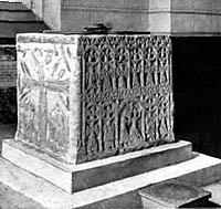Lenton Priory font.