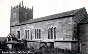 Ollerton church, c.1910.