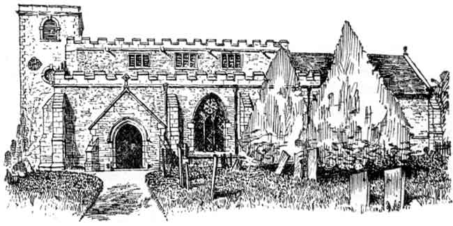 Orston church in 1907.