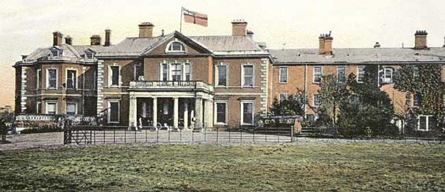 The north front of Osberton Hall, c1905.