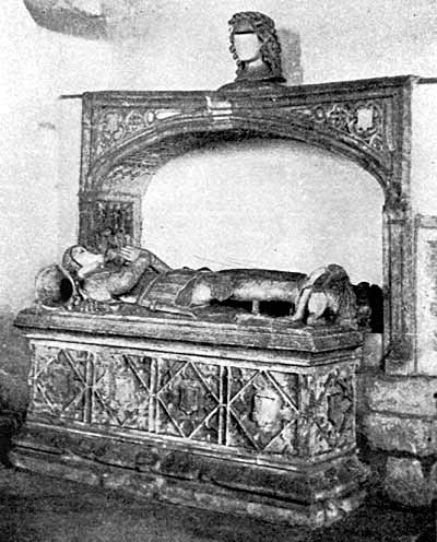 Radcliffe-on-Soar. Tomb of Radulphus Sacheverell (1539).