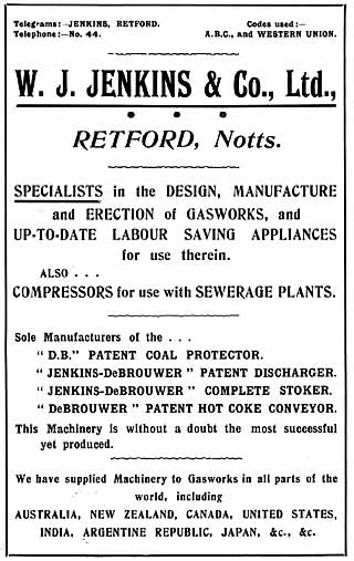 W J Jenkins & Co Ltd (gaswork machinery)