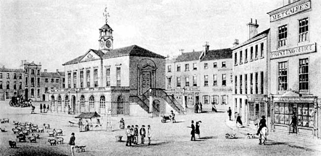 The old town hall, Retford, c.1848..