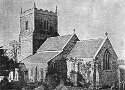 Screveton church in the 1890s.