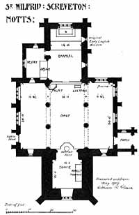 Plan of Screveton Church