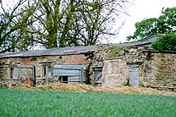 Possible remains of Selston Old Hall incorporated in outbuildings (A Nicholson, 2003).