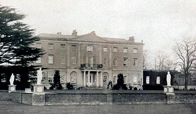 The north front of Serlby Hall, c.1905.