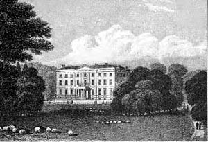 Serlby Hall in 1830. The 18th century house was remodelled by Lindley & Woodhead of Doncaster in 1812.