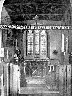 Chancel, Shelford church. Prior to 1877.