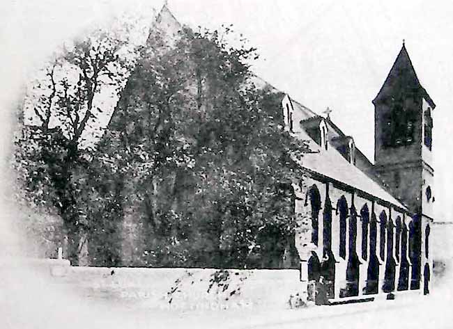 THE CHURCH from the junction of Longden Street and St. Luke’s Street.