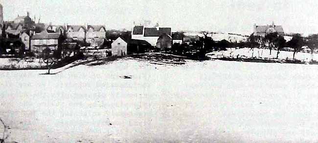 THE RURAL FACE OF SNEINTON, seen on a snowy day in the 1890s
