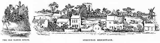 TWO MORE KIDDIER SKETCHES from ’City Sketches': Sneinton Manor House and Sneinton Hermitage.