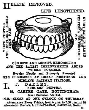 A TYPICAL DADLEY ADVERTISEMENT; Nottingham Evening Post, October 7 1893.