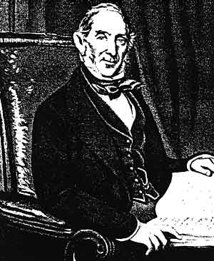 ALFRED LOWE (1789-1856), from a painting by Josiah Gilbert.