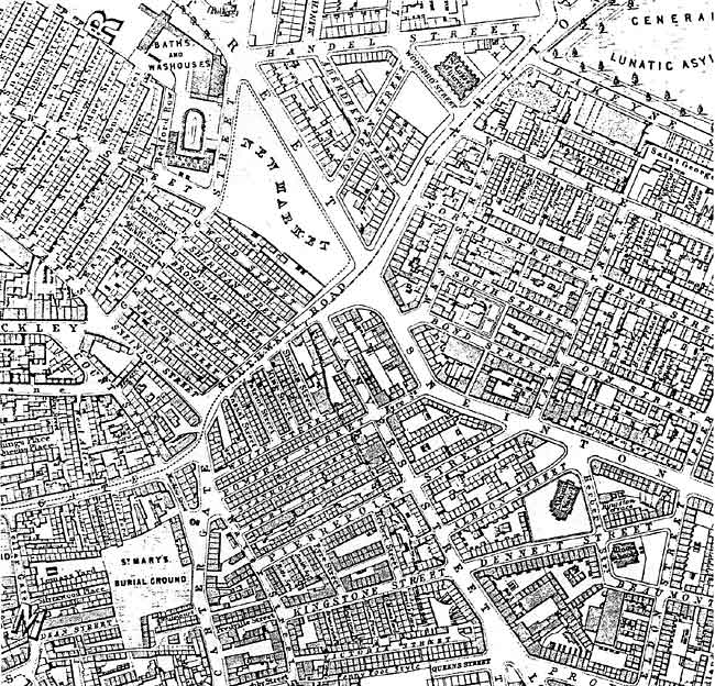 SOUTHWELL ROAD and its environs, as shown on Salmon’s map of 1861.