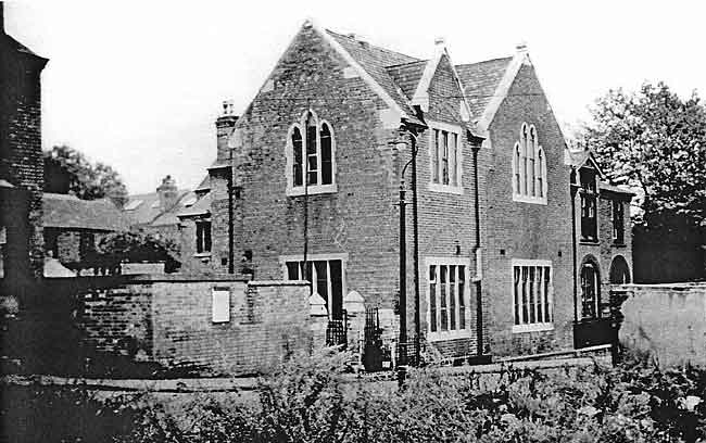 SNEINTON CHURCH SCHOOLS, WINDMILL LANE. A photograph taken shortly before the school moved to new premises in 1968. The windmill car park now occupies the buildings seen here. Photo courtesy of Jim Freebury.