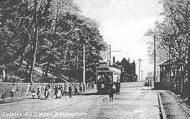 The newly opened SNEINTON TRAM TERMINUS Colwick Road, 1908.