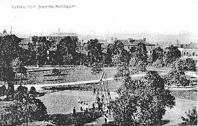 A VIEW OF VICTORIA PARK from the roof of Victoria Buildings. From a postcard of about 1907.