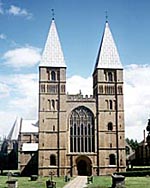 The west front of Southwell Minster