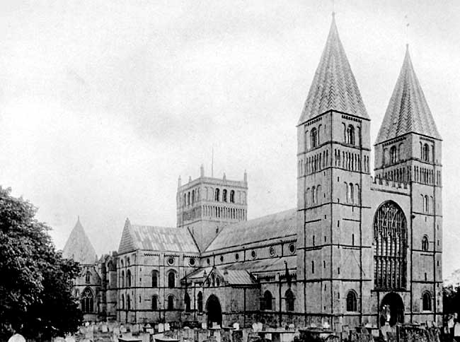 Southwell Minster — view from the north-west.