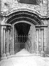 Doorway in south transept—Southwell