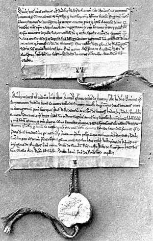 Manumission of Hugh Travers, 1190.