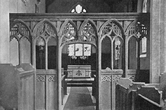 The screen, Staunton church.