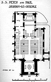 Plan of Sturton-le-Steeple church.