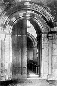 Doorway to Sturton-le-Steeple church.