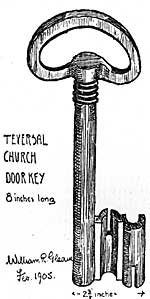 Teversal church key