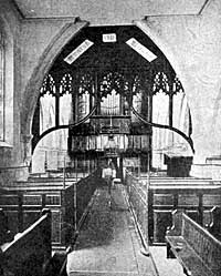 Tuxford church (interior prior to 1877).