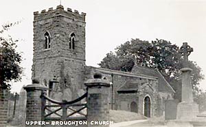 Upper Broughton church, c.1920. 