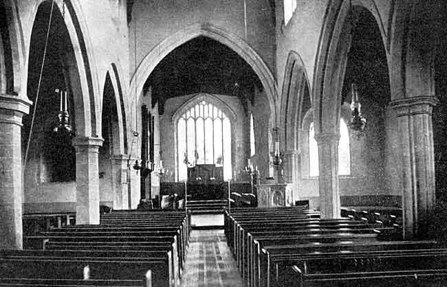 Plate IV. Warsop church—interior.