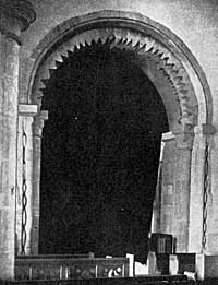 Plate III. Warsop church–Tower arch.