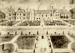 Welbeck Abbey from the south, c.1730.