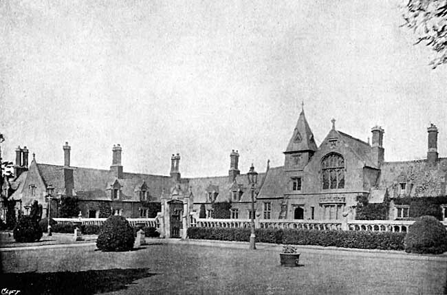 THE HOSPITAL IN A.D. 1908 Completed with Tower and Audit Hall.