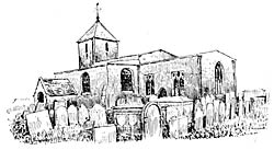 Church of Holy Trinity, Tythby in 1910.