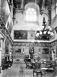 The Great Hall of Wollaton Hall as pictured in the mid-20th century.