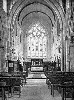 Interior, Woodborough church.