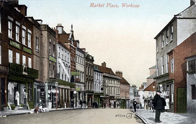 The Market Place, Worksop, c.1910.