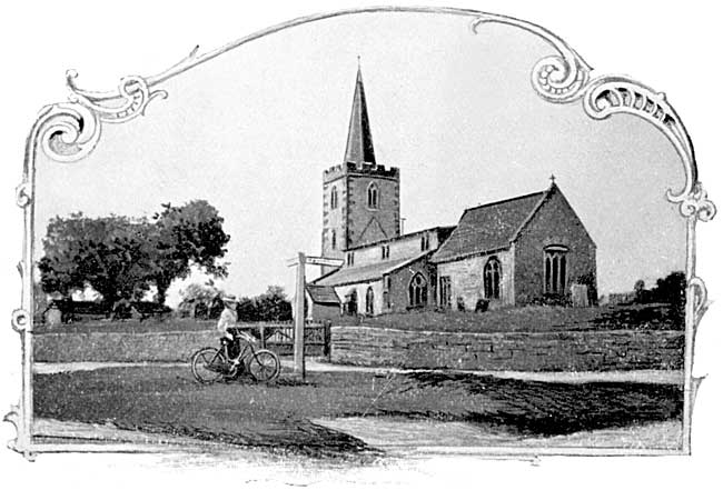 Wysall church, c.1900.